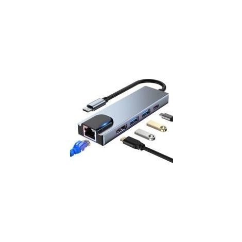 Adaptateur multiport USB-C Hub Station d'accueil USB-C 5 en 1 avec HDMI 4K (1/5)
