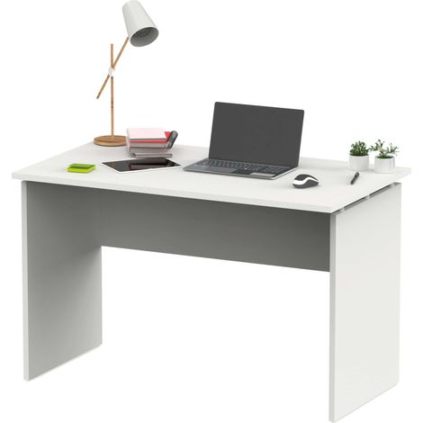 Mesa Escritorio Teide Moderno Color Blanco Mate 120cm (1/5)