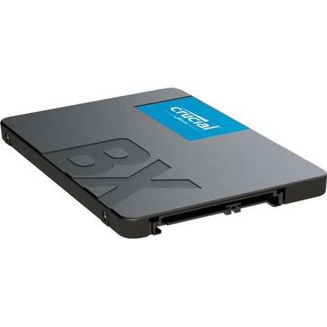 SSD Crucial BX500 500 Go – Interface SATA III – Vitesse de lecture 540 Mo/s – Vitesse d'écriture 500 Mo/s – 3D NAND (1/6)