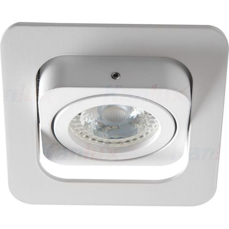 porta faretto incasso alren quadrato orientabile bianco GU10 (1/3)