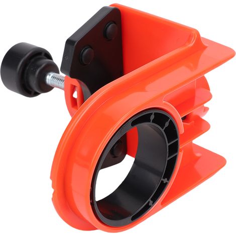 Kit de Pose de Serrure de Porte Professionnel Gabarit Réglable pour Portes en Bois 35 à 45 mm Épaisseur Orange (1/5)