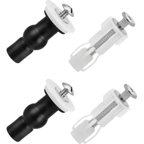Kit De Fixation Abattant WC Universel - 4 Vis Ø14-18mm Vis Pour Siège De Toilettes - Facile À Installer Pour Toilettes Maison, Bureau, Hôtel - Remplacement Durable Du Siège WC (1/5)