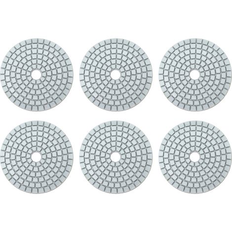 10 disques de polissage diamantés à eau de 7,6 cm (3 pouces), meules à rectifier douces, accessoires de polissage pour granit et marbre, grain 1500 (1/5)