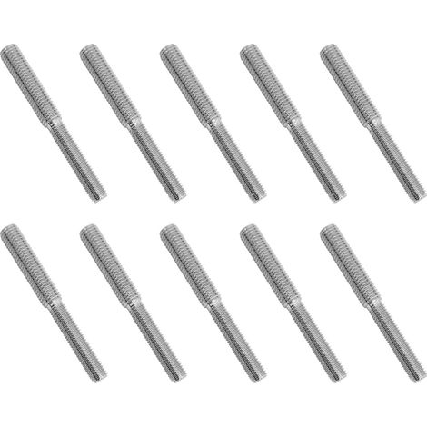 10x 80mm goujon à double tête boulon 304 en acier inoxydable réducteur de vis adaptateur (M0 à M12) pour fixation de colonne structurelle (1/5)