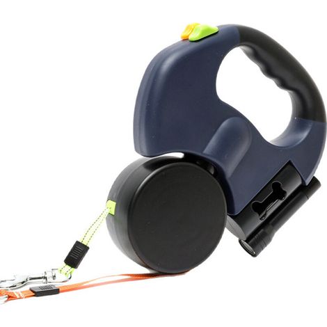 Laisse pour Chien, Automatique Double Rétractable Chien 1 Remorquage 2 avec Lampe de Poche et Distributeur Sacs (1/5)
