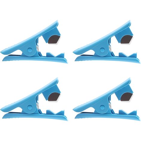 Coupe-tuyau - Lot de 4 - Plastique renforcé et acier - Coupe nette jusqu'à 12mm - Pour silicone PVC PU - Bleu (1/5)