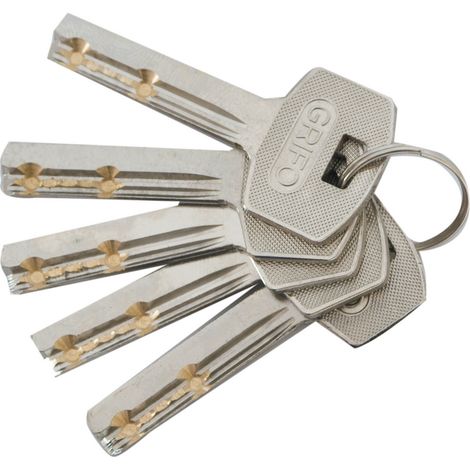 10PZ CHIAVE TIPO DOM PER LUCCHETTO GRIFO CORAZZATO (1/2)