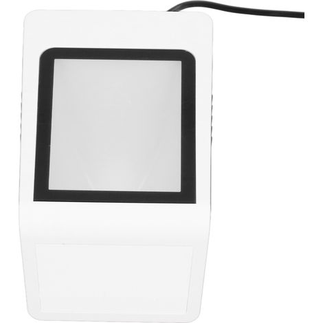 Lecteur de codes-barres de bureau avec instructions vocales, reconnaissance automatique, lecteur de codes QR filaire USB mains libres, compatible avec les ordinateurs et les terminaux de point de vent (1/5)