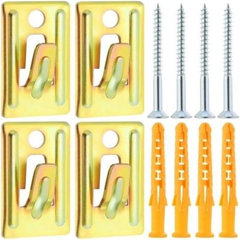 2 coppie di staffe di montaggio a parete resistenti per scaldabagni – Telaio di montaggio con kit di installazione rapida e sicura (1/4)