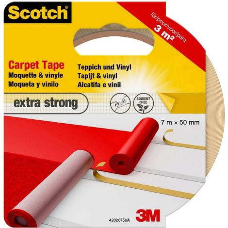 3M 42022050 Doppelseitiges Klebeband Weiß 20 m x 50 mm