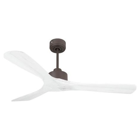 Modulo Slim de Klassfan - Ventilateur de plafond et destratificateur moteur DC chocolat et pales bois blanc 25 à 40 m² (1/5)