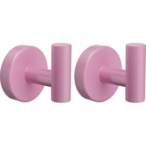 2 Pièces Crochet Mural de Salle Bains, Accroche Torchon Cuisine, Accrochet Tableau, Crochets pour Serviettes Bain SUS 304 Acier Inoxydable Patère Porte Cintre (Rose) Rose -'Rose