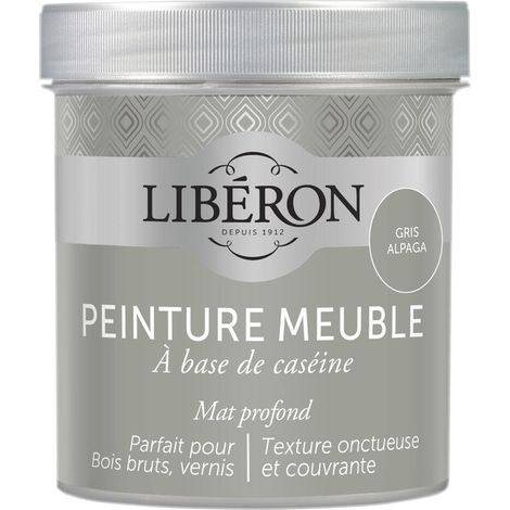 Peinture meuble à base de caséine LIBERON Gris alpaga mat 500 ML