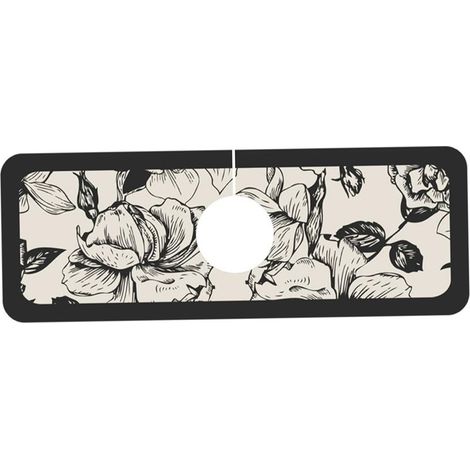 Tapis de protection anti-éclaboussures pour évier de cuisine (38 x 12,7 cm) - Absorbant la boue de diatomée - Robinet de vidange (1/5)