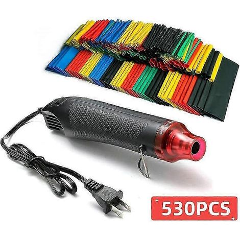 Bande de protection pour connexion de câble 2:1, gaine thermorétractable, pistolet thermique 300 W, 127 à 530 pièces (1/5)