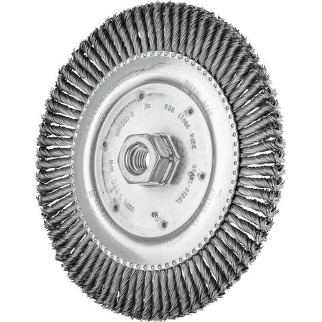 PFERD PIPELINE Bürste gezopft RBG Ø 178x6 mm M14 Stahl-Draht-Ø 0,50mm 76-Zöpfe Winkelschleifer (1/5)