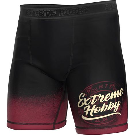 Vale Tudo - Pantalón corto con insignia para hombre, talla XL, color negro