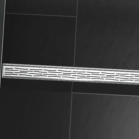 Rejilla de diseño TECEdrainline 'orgánica' para canales de ducha rectos, 6008, 800mm, cumplimiento: peinado - 600861 (1/2)