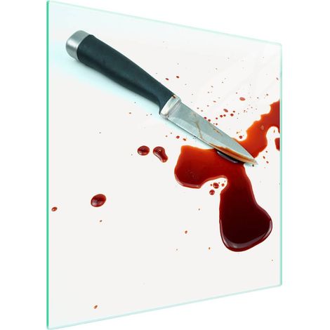Piastra protettiva in vetro per piano cottura 50x52 Coltello (1/5)