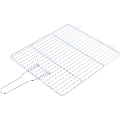 Einfaches Gitter aus verchromtem Stahl - 39,5 x 36 cm (1/2)