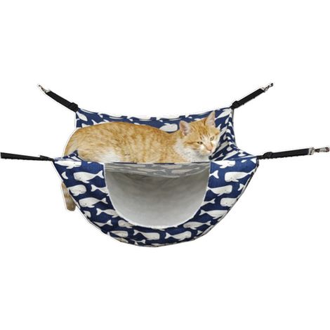 Lit carré pour chat ou petit chien avec poignée de transport, barre de transport simple, fil, barre de roue, 31 x 33 cm, gris foncé (1/4)