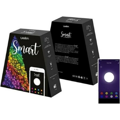 Wisdom XC-4471 catena stringa smart 24 mt per albero di Natale con 240 luci led multicolore rgb collegamento wi-fi per interno ed esterno (1/4)