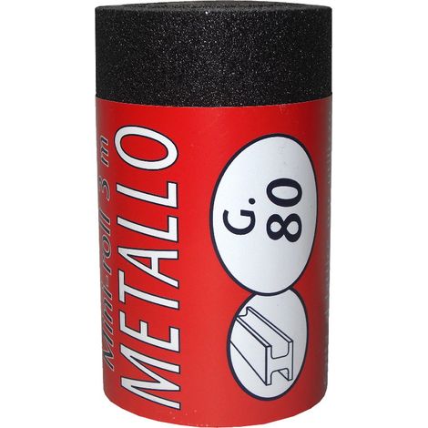 IQ2 TOOLS Carta abrasiva, minirotolo 2,5 mt, grana 80