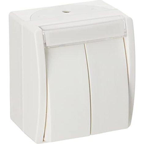 Busch-Jaeger Pulsante doppio/pulsante serie con campo di etichettatura pulsante, pulsante serie 1P 2 contatti NO alpinweiß - ocean® (2621 WN-54-205-101), 2CKA001484A0379 (1/4)
