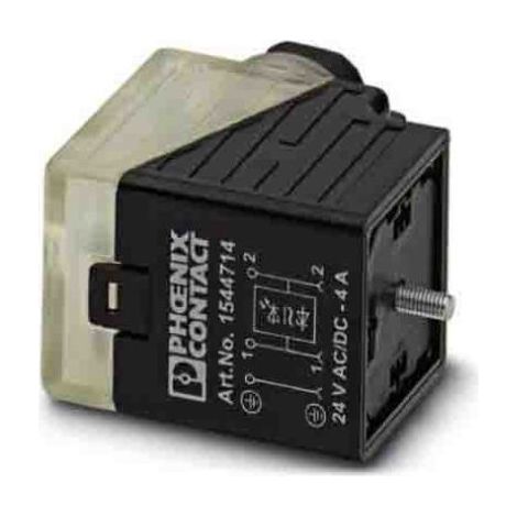 Connecteur DIN 43650, Femelle, 3P+E, 24 V c.a., série SACC ( Prix pour 1 )