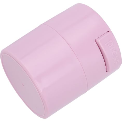 Boîte de Rangement pour Colle à Cils avec Pompe à Vide, Pot de Stockage Grande Capacité Rose (1/5)