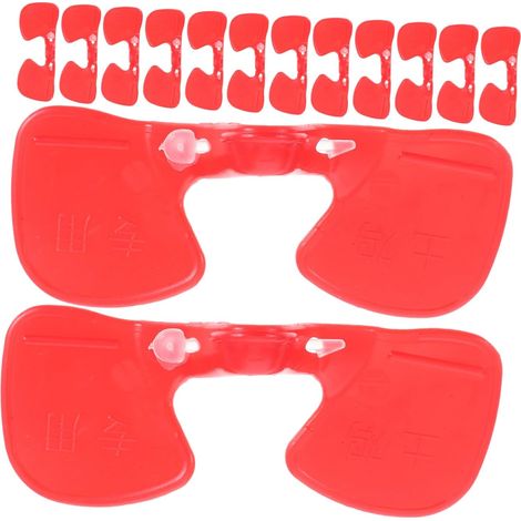 200pièces Lunettes Anti-picage Pour Poules Et Accessoire Pour Volaille Décorations De Poulailler Protection Oculaire Équipement Agricole (1/5)