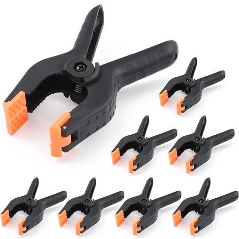 Pince photo 8 pièces ouverture 11,5cm nylon, pour menuiserie