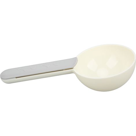 Cuillère multifonction pour croquettes de chien avec fermeture hermétique pour chats et chiens (gris et blanc) (1/5)