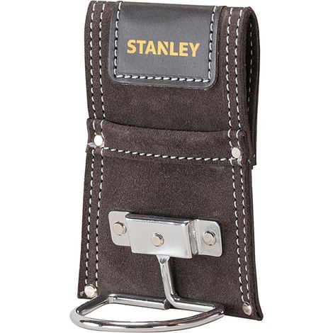 Stanley STST1-80117 Hammer Holder Suede Leather Loop with Metal Hook and Wide Belt Slot