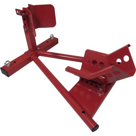 Motorcycle Front Wheel Chock Stand for 15" - 21" Wheels (Motorbike Trailer Support)