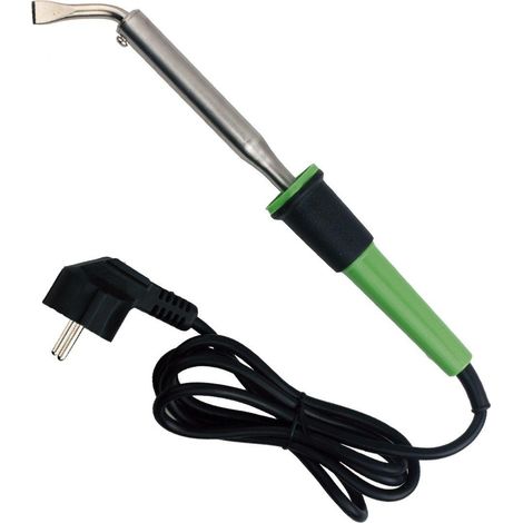 JBM – Fer à souder 100 watts 220 volts – Panne coudée biseautée – Soudure électrique et automobile – Temps de chauffe rapide