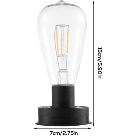 Ampoule Solaire - Non spécifié - 7 cm - LED Intégrée - 2 Pièces - Utilisation Extérieure (1/4)