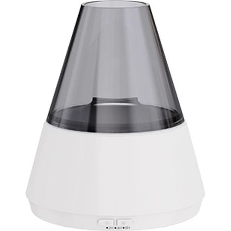 Diffuseur de bougie USB (blanc), lumière LED 7 couleurs, compatible avec les huiles essentielles, fonctionnement silencieux, 3 minuteries (1/5)