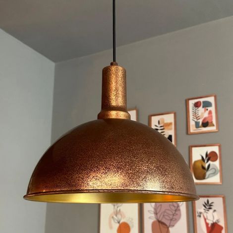 bamyum Yimpi Suspension Luminaire Vintage, Lustre Salon de 30 cm en Métal, Lampe E27 pour Chambre, Salle à Manger (1/5)