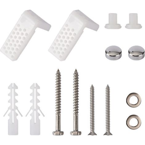 Kit di fissaggio per pavimento del WC, viti di fissaggio per WC, montaggio a pavimento per WC, kit di fissaggio per tazza del WC con tassello di prolunga, staffa di montaggio per fissaggio/pezzi di ri
