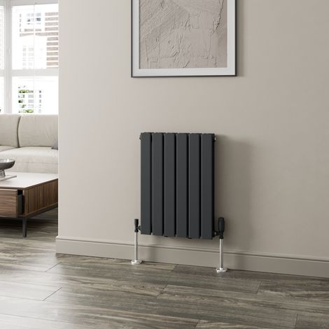 Anthracite Designer Radiator Vertical Horizontal Flat Panel 600 x 456mm Double Panel (1/5)