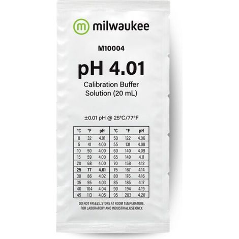Milwaukee pH Kalibrierlösung 4,01 20 ml pH Eichlösung Kalibrierflüssigkeit (1/5)