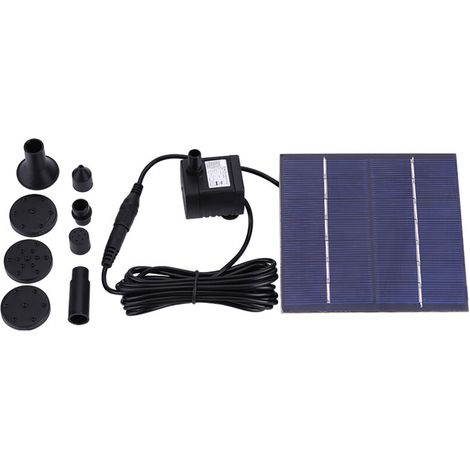 Pompe à eau solaire pour fontaine, adaptée pour jardin, étang, piscine et aquarium