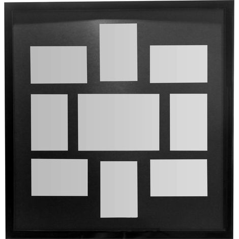 Premier Housewares Black 9 Photo Multi Photo Frame (1/2)