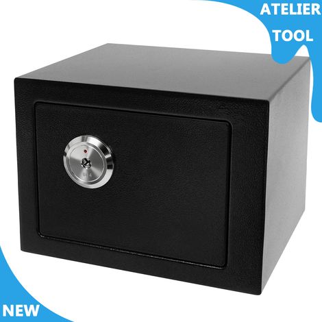 ATELIER coffre-fort coffre-fort monté au mur coffre-fort boîte à argent 23x17x17cm avec 3x clés (1/5)