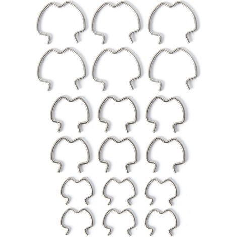 Car modification accessories 18-pack 800-801 quick coupling clips 3/8 inch 5/8 inch 1/2 inch - 18-pack (1/4)