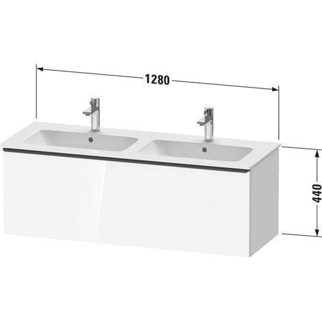 Duravit DE4265010550000 DN WTU WH 1280x462x440 Az 1 Ei (1/2)