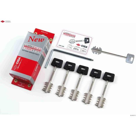 Sourcing Cambio Facile kit 5 llaves metal alta seguridad