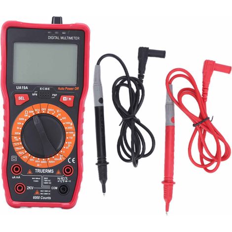Multimètre numérique UA19A portatif mesure tension courant résistance capacitance 20V/1000V (1/5)