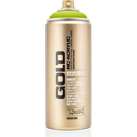 Bombe de peinture - Gold - Acrylique - Lime - G6030 - 400ml - Montana Cans